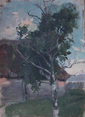 Etude with a birch